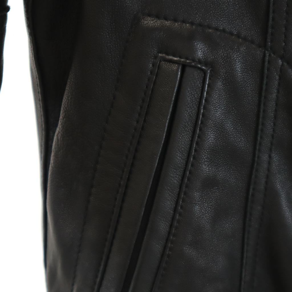 MACPHEE Jachetă de piele de oaie 38 negru Femei Second-hand