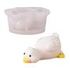 Reusable Silicones 3D Lying Duck Shape Mold Heat Resistant Nonstick Perfect For Kids Parties Creative Dessert Making
