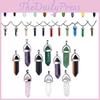 Beautiful Natural Crystal Stone Necklace With Unique Hexagonal Pendant For Healing