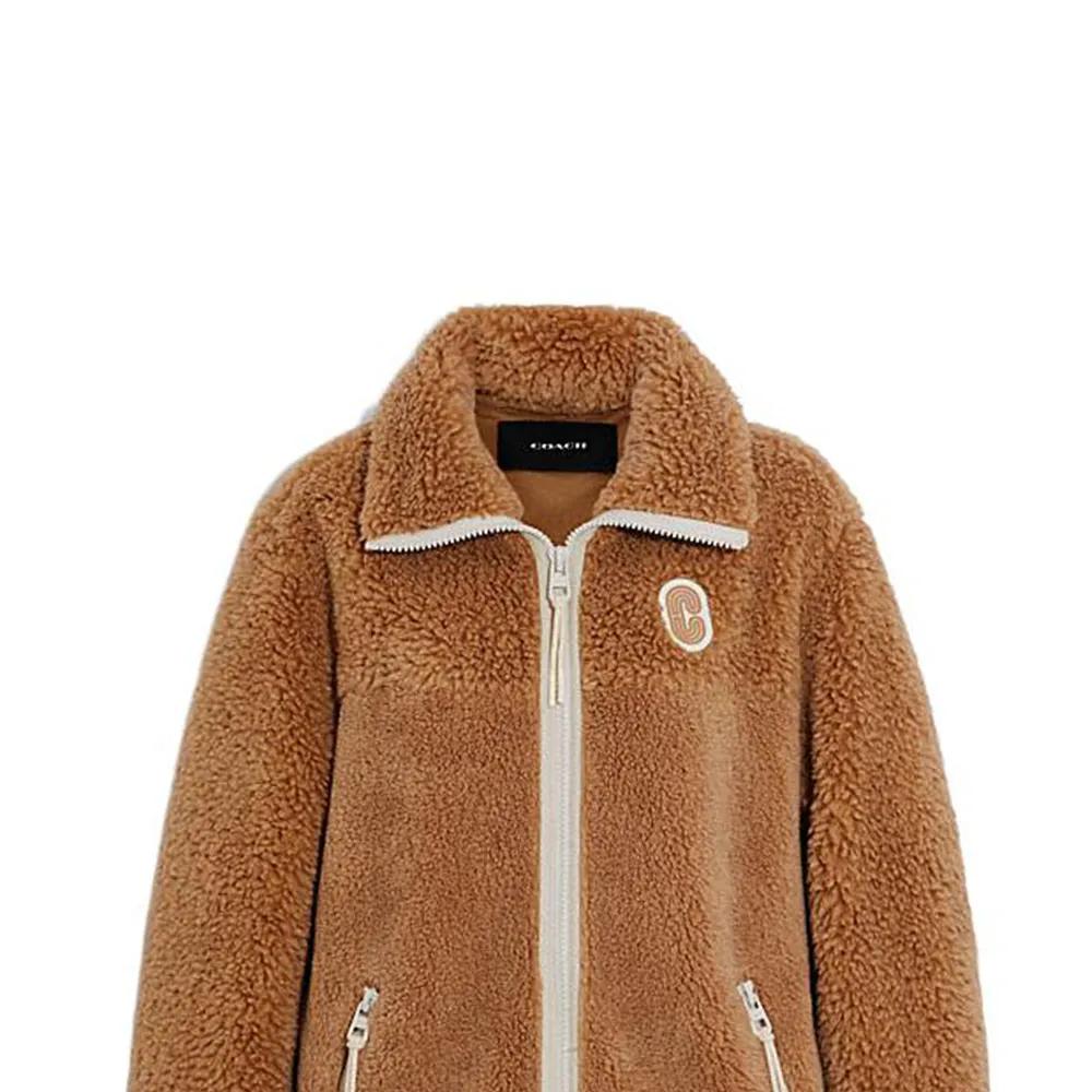 COACH FW22 Jackets Coats Women's Brown (Unisex) Velvet Jackets CB629 HZL