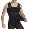 Men Slimming Vest Body Shaper Waist Trainer Sleeveless Thin High Elasticity Mesh Corset Tank Top Undershirt Abdomen Shapewear Fat Burn Fitness Top