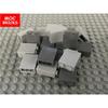 100pcs/lot MOC Bricks Dark gray & Light gray Brick 1 x 2 x 2 with Inside Stud Holder fit with 3245C Building Blocks DIY Toy gift