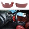 For Dodge Challenger Charger 2015+ Steering Wheel Base Upper Trim Red Carbon