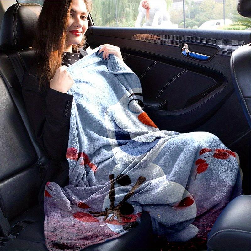 1pc, Disney Frozen II Olaf Snowman Blanket Perfect for Home Decor, Couch, Outdoor Use, Gift Idea, Flannel Throw, Bedroom, Living Room, Travel