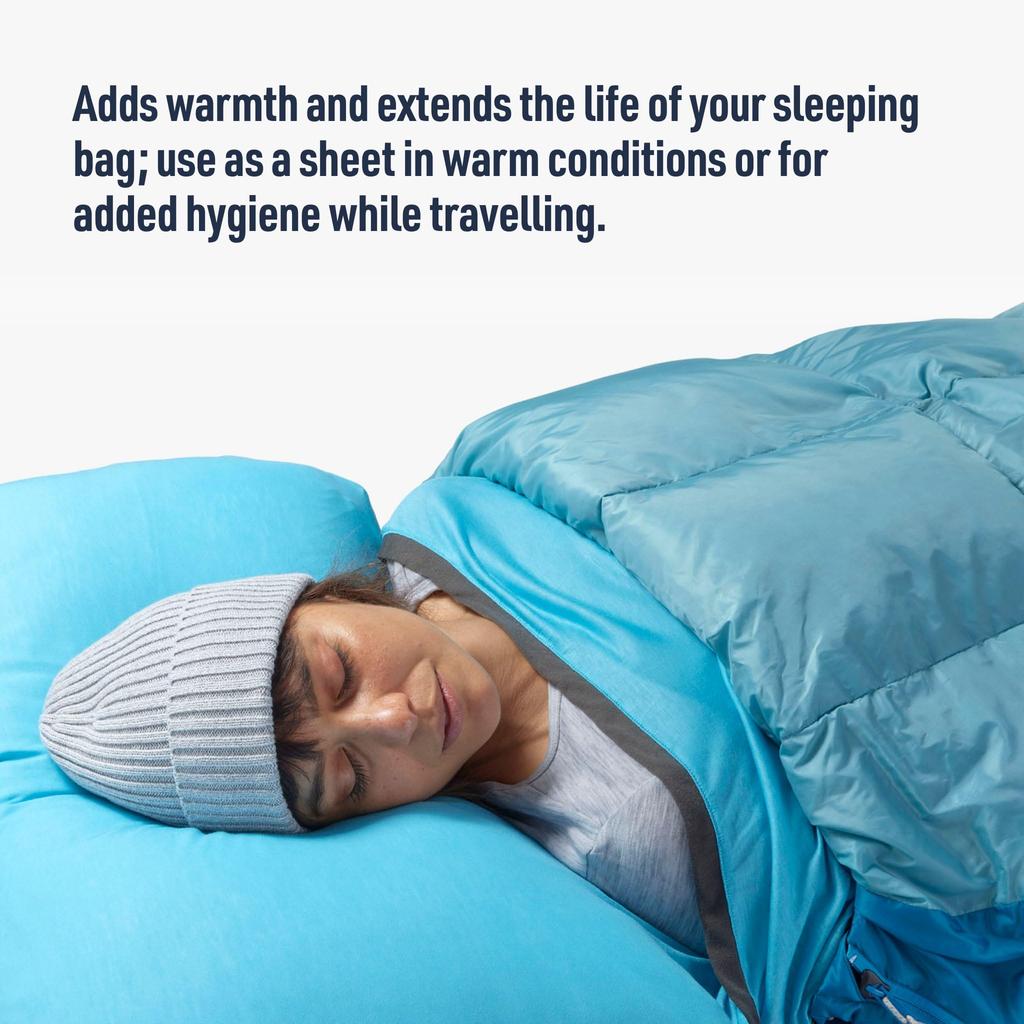 Sea To Summit Breeze Sleeping Bag Liner, Standard Mummy, with Drawcord.