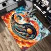 1pc Phoenix Dragon Themed Rug for Home Decor, Non-slip Office Carpet, Chair Mat, Outdoor Mat, Christmas and Halloween Gifts-0731142
