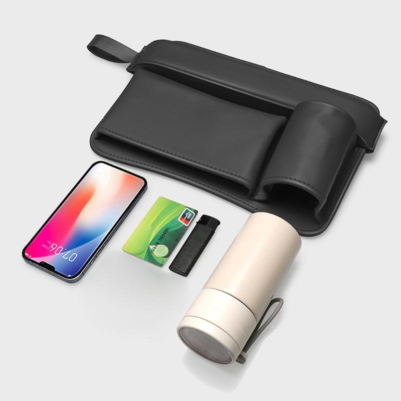 Car Seat Gaps Organizers, PU Leather Car Seat Gaps Filler Organizers Universal Adjustable Gaps Filler for Phone Cups
