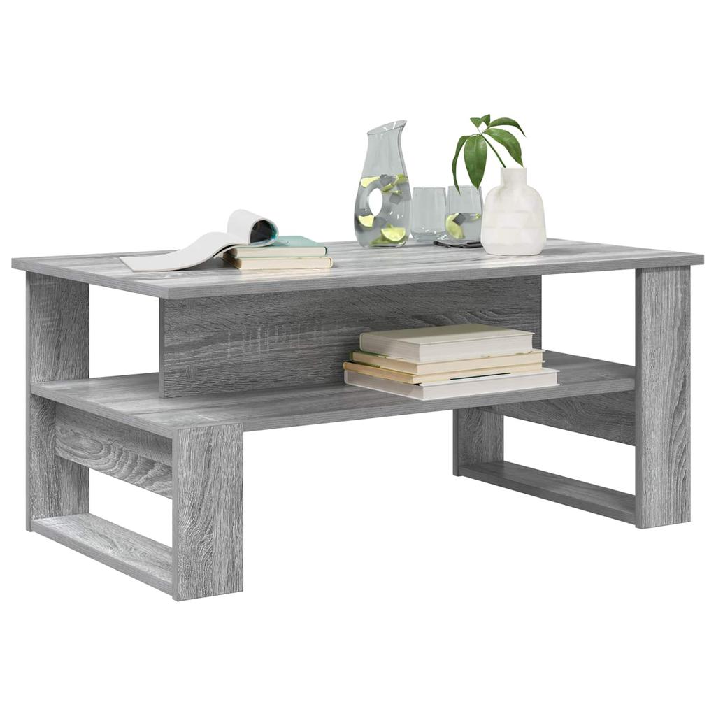 Coffee Table Grey Sonoma 90 X 50 X 40 Cm Particleboard
