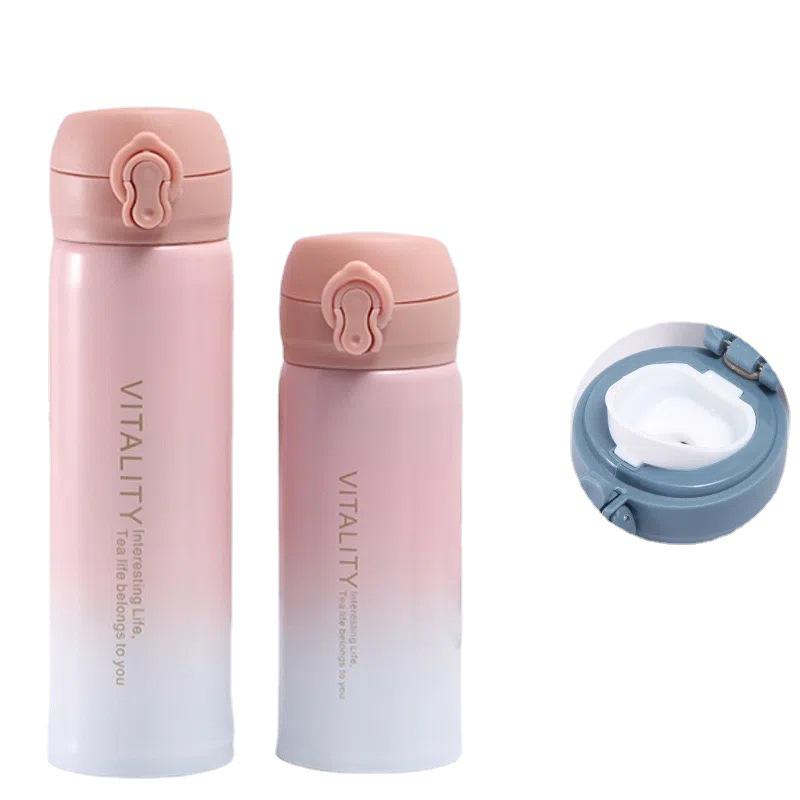 Cute 304 Stainless Steel Thermos Cup for Kids - Portable Student and Home Use