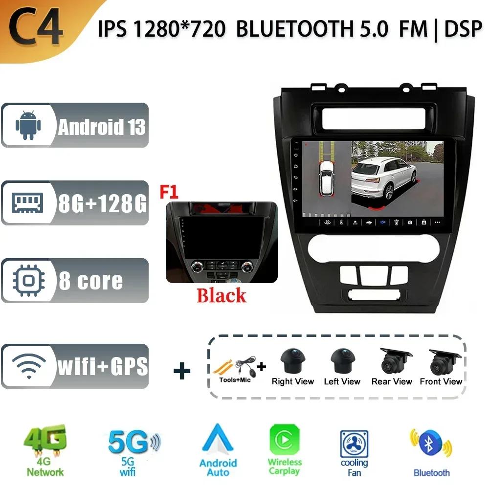 Auto Radio Android 13 For Ford Mondeo 2009-2012 Multimedia Car Stereo No 2 Din Navigation 4G GPS Bluetoot Screen