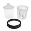 22oz 600ML Disposable Paint Cup H/O Quick Cup With 16X2 External Spray gun conne