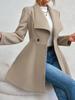 European Autumn/Winter Slim Fit Mid-length Woolen Coat for Women - Elegant Lapel Style