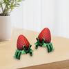 3D Tištěná Figurka Jahodového Kraba Pohyblivé Klouby Krab Poustevníček Figurka Artikulovaný Model Zvířete Hračka Domácí Kancelář Knihovna Stolní Dekorace Ornament