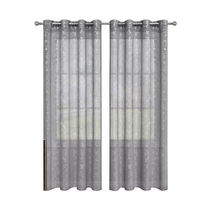 

Горячие шторы с эффектом серебряной позолоты, полузатемняющие, на кулиске, 2 шт. 100*130cm