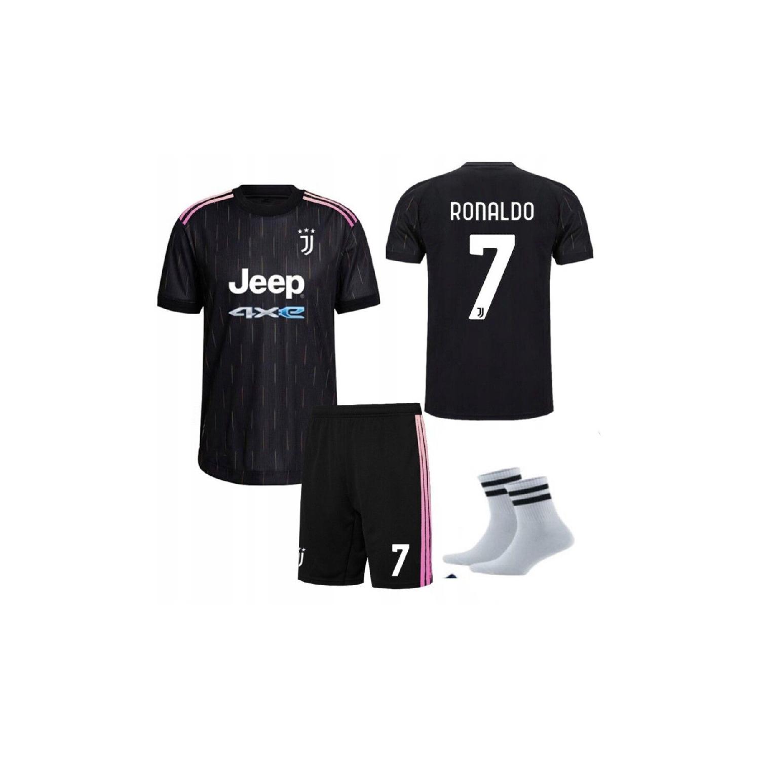 

Ювентус Роналду 21/22 сезон комплект из 4 детских футбольных майок ретро дома в гостях Cr07