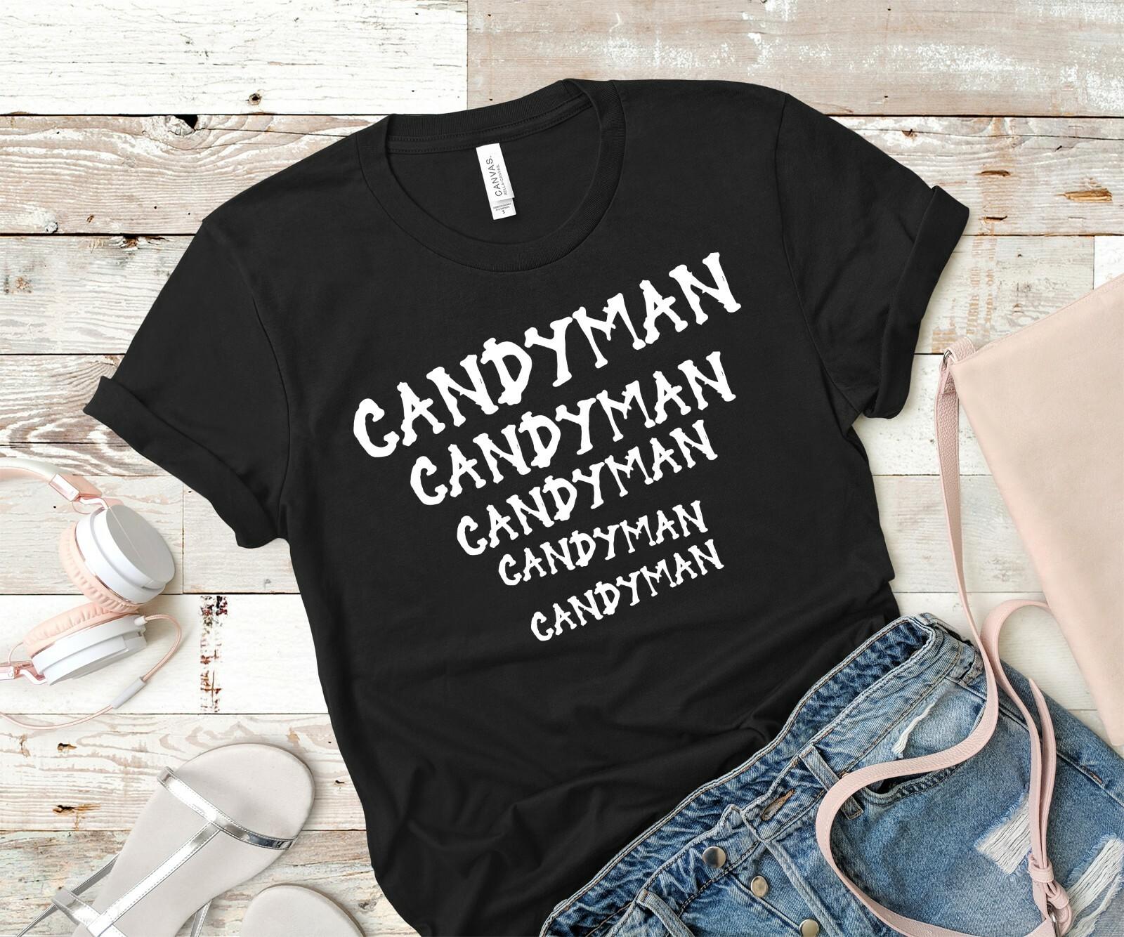 Candyman Shirt Halloween Horror Movie T-shirt Scary Fall Clothing Halloween S