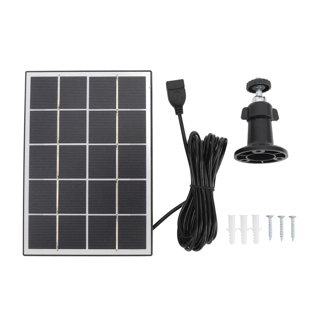 3W Monokrystaliczny Panel Solarny do Kamery Bezpieczeństwa Zewnętrznej 5V Ładowarka Solarna do Kamery z