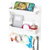 Acrylic Wall-Mounted Remote Holder - Hanging Storage Box for Phones & Keychain, Earphones, Multi-Functional Home Organizer Rack