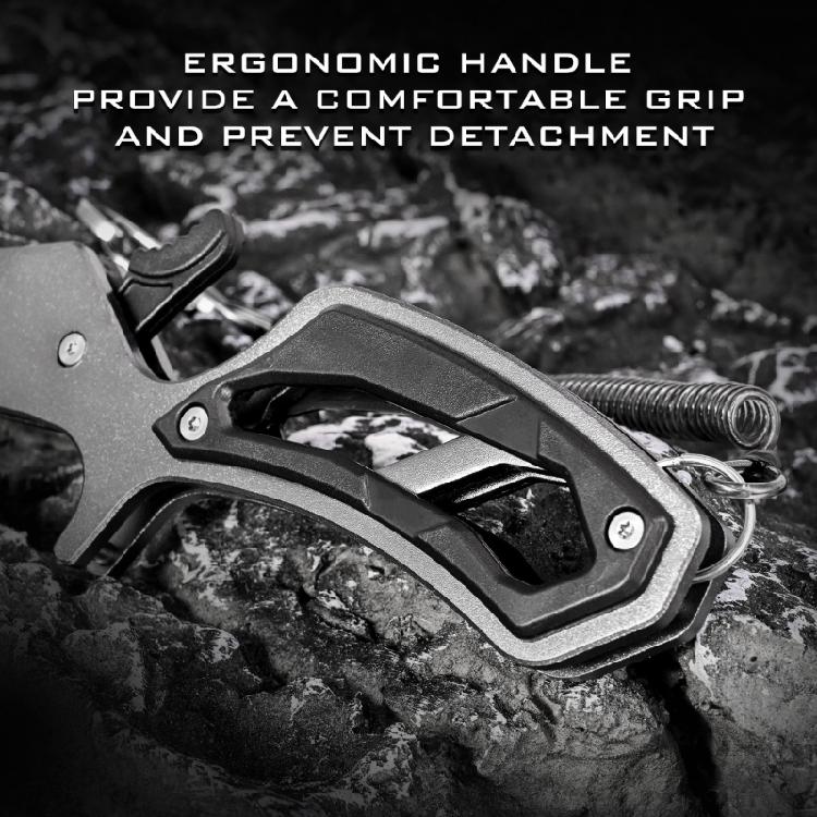 Fish Grabber with Lanyard for Cat Fish Lip Grabber Professional Fishing Tool