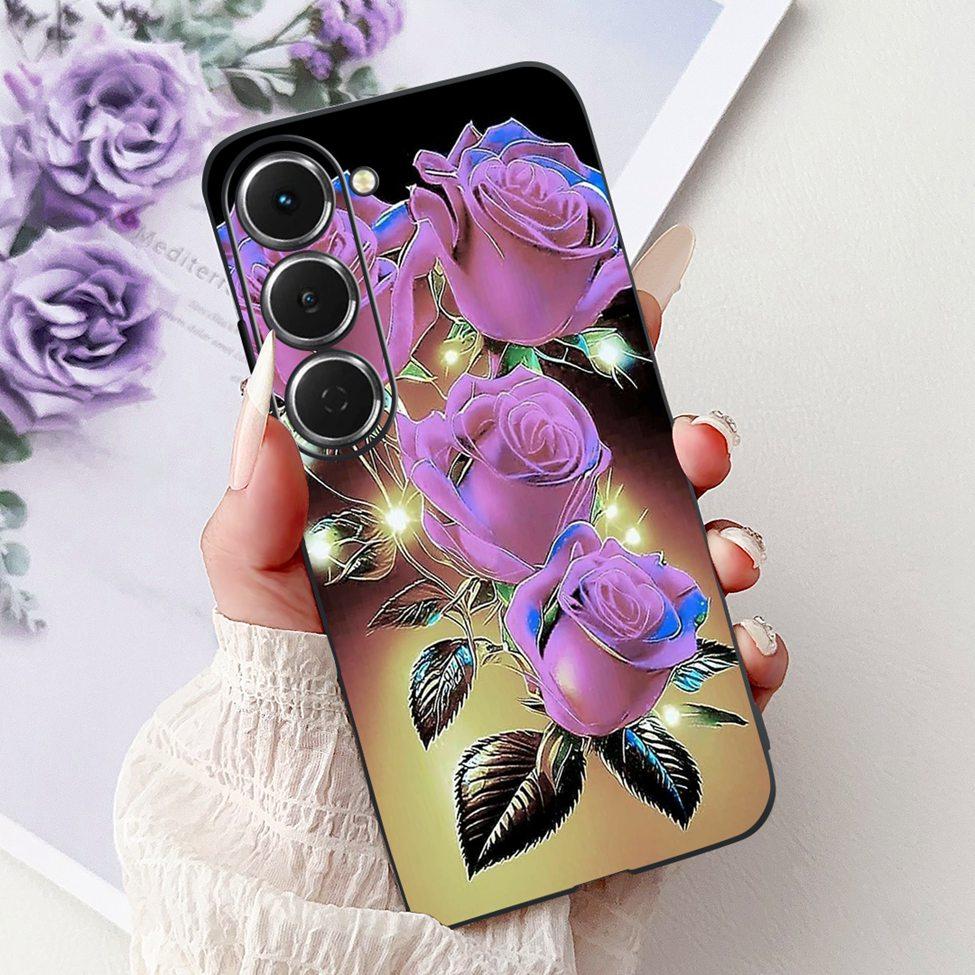 Casing For Tecno Spark 40Pro KM6 Cover For Techno Spark 40 Pro Case Silicone Luxury Butterfly Love Fashion Flowers Cool Painted