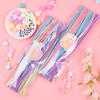 100-Pack Eco-Friendly Glitter Pipe Cleaners - DIY Educational Tinsel Chenille Stems for Kids