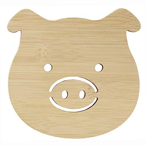 TORUNE Bamboo Pot Stand (small) Piglet NBS-102