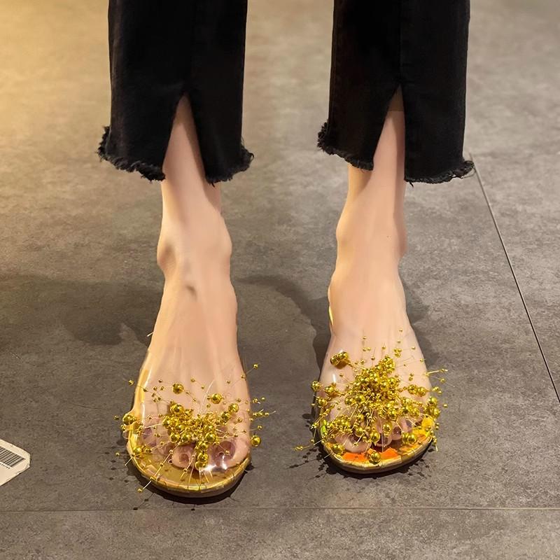 Fashion Versatile Woman Shoes 2026 Summer New Round Toe Flat Shoe Simple Anti Slip Women's Slippers Comfort Women Home Shoes