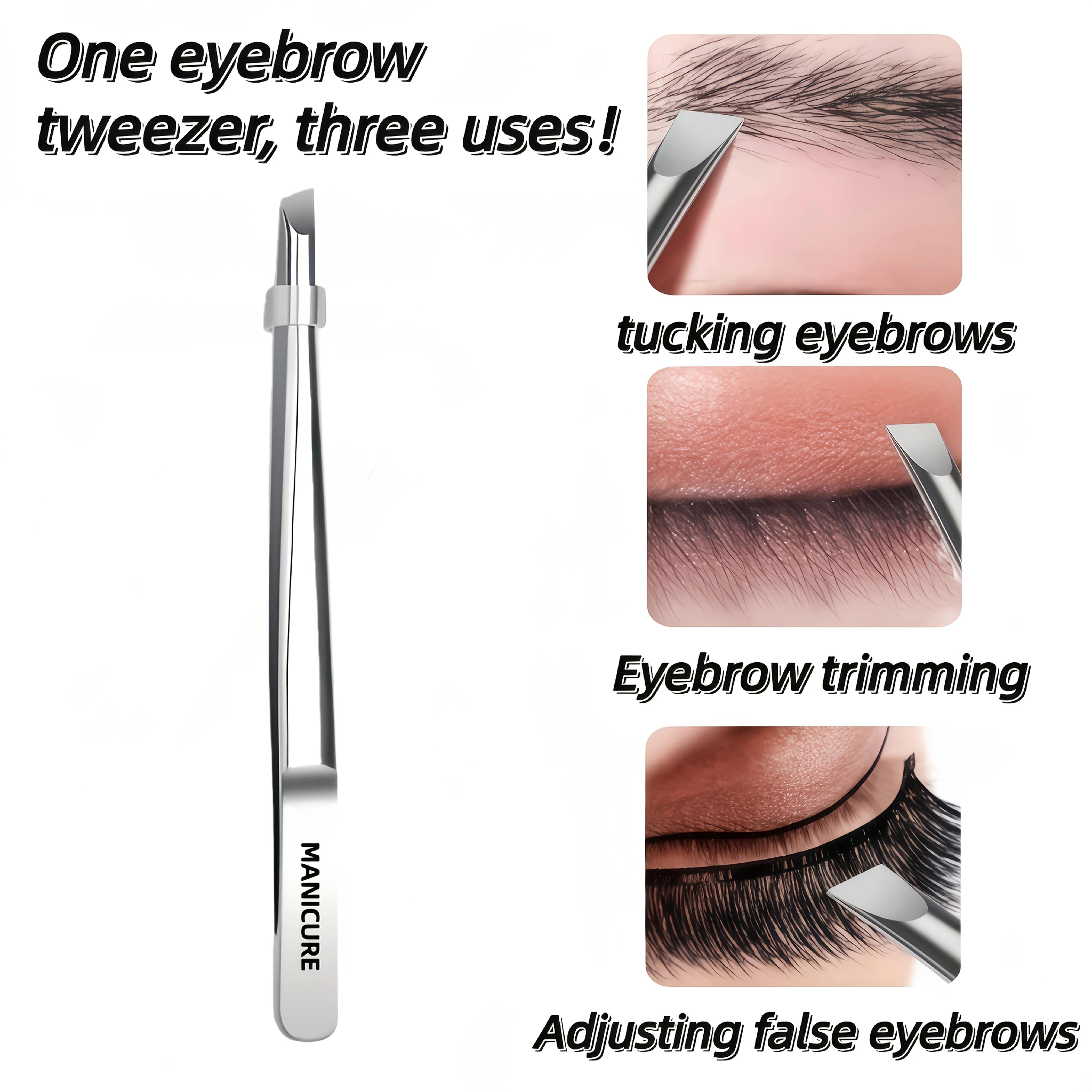 

High-Quality Stainless Steel Tweezers for Eyebrows And Beard | Multi-Functional Tool for Grooming And Facial Care