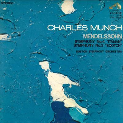 LP Record CHARLES MUNCH, BOSTON SYMPHONY ORCH - Mendelssohn: Symphony No. 3 In A Mi SRA2120 VICTOR Japan Classical Used