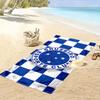 Cruzeiro Checkered Towel Beach Towel Quick-drying for Travel Outdoor Sports Jogging Beach and Swimming