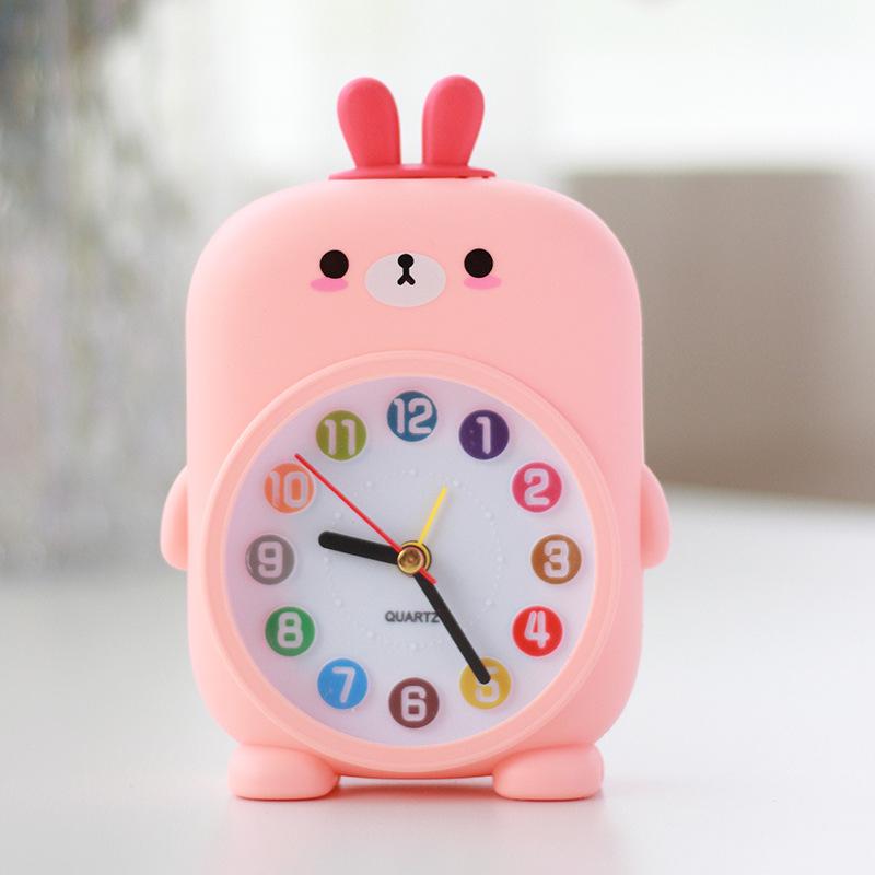 Creative Cartoon Alarm Clock Cute Pet Animal Alarm Clock Desktop Clock Cute Children Student Wake Up Electronic Alarm Clock
