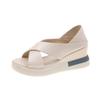 Muffin Bag Heel Sandals Women 2025 Summer New High-heeled Fashion Outer Wear Wedge-heeled Thick-soled Comfortable Women's Shoes