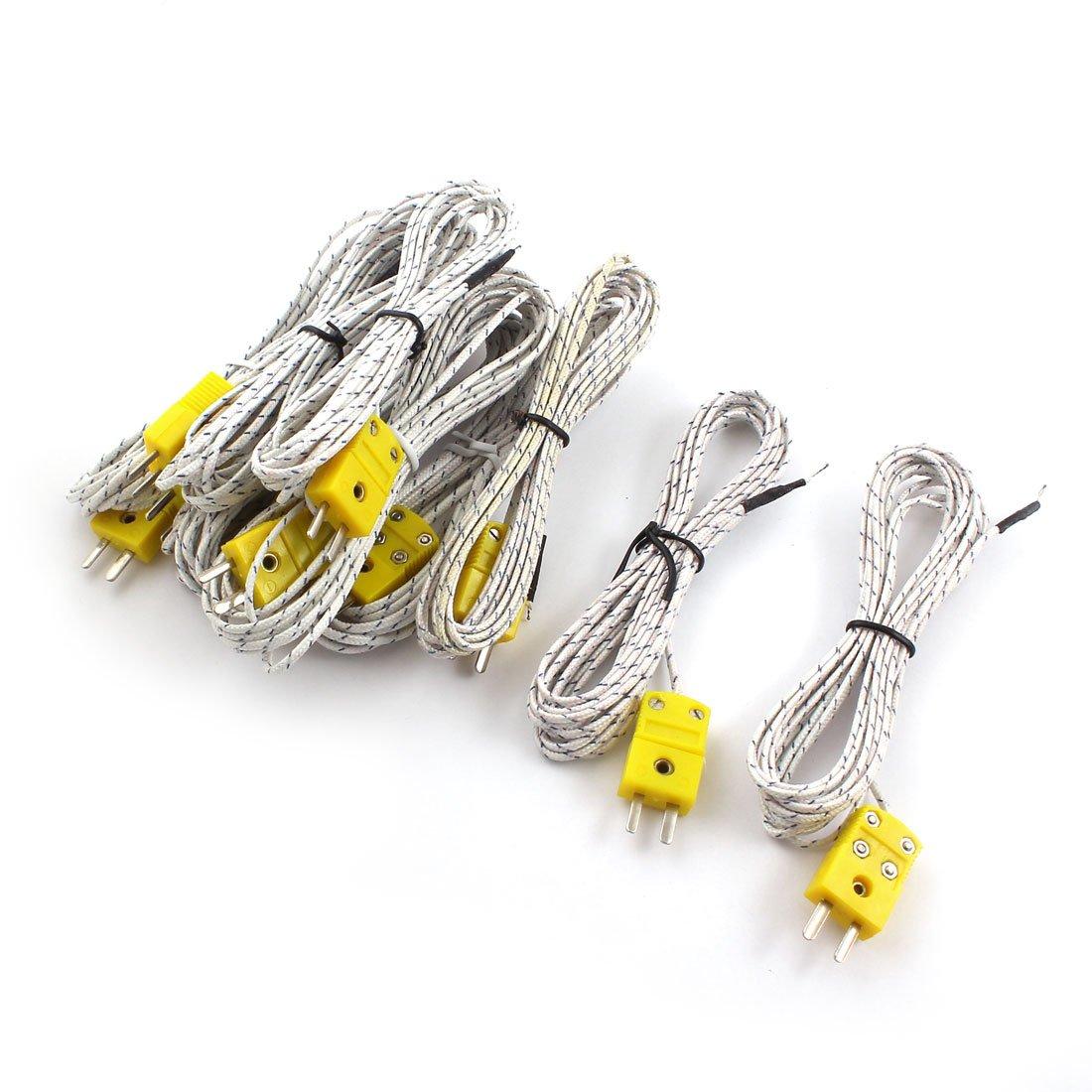 

uxcell to K Type Temperature Measurement Thermocouple Wire Cable 3m 10pcs -50C +200C