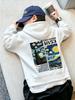 Best-selling children's hooded sweatshirt, trendy brand "Star Night" painting print hooded shirt, spring-autumn winter top