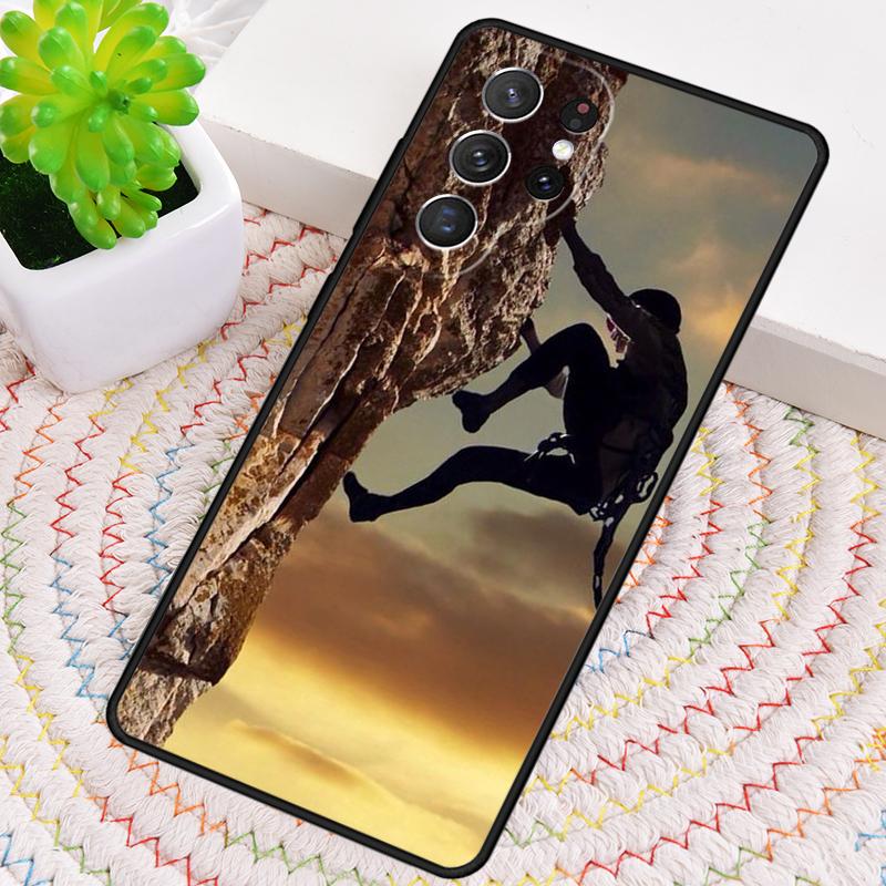 Mountain Climbing Silicone Phone Case For Samsung Galaxy note 10 pro S26 S25 S24 S23 S22 S21 Plus S25Ultra Capa Cover