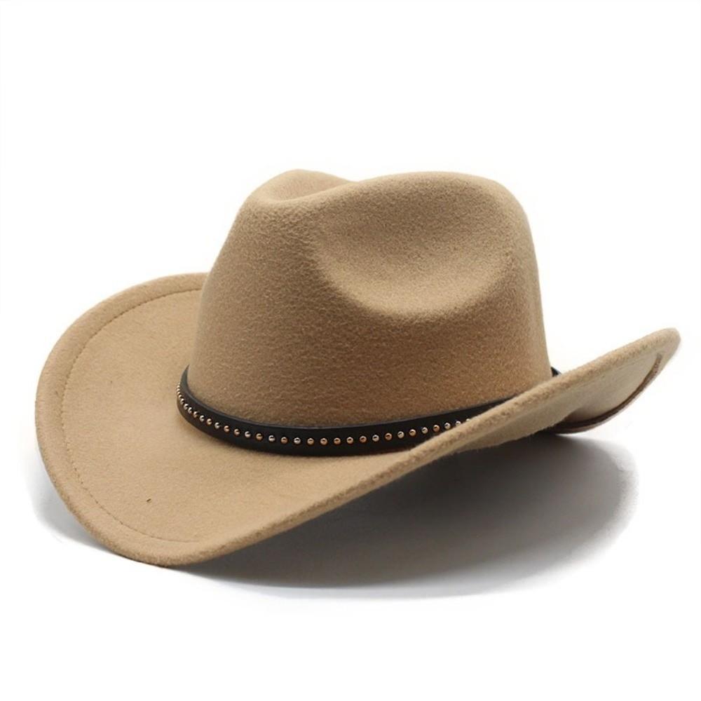 Felt Cowboy Hat Wide Brim Party Cosplay Hat Classic Jazz Hat