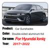 For Hyundai Ioniq AE 2017-  Car Magnetic Mesh Sunshade Anti-UV Coverage Sunshade Sunscreen Privacy Protection Auto Parts