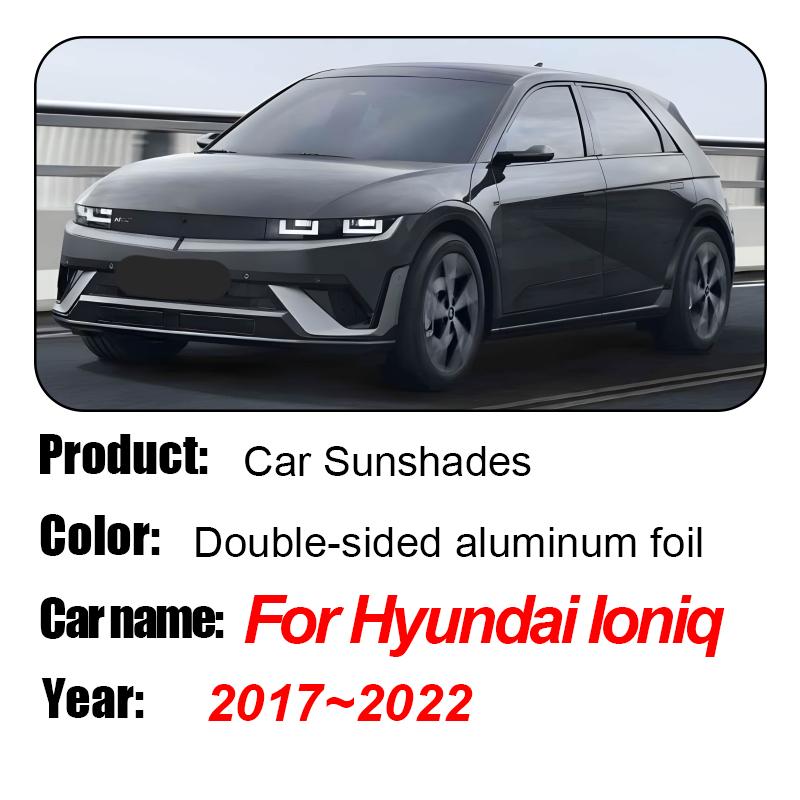 For Hyundai Ioniq AE 2017-  Car Magnetic Mesh Sunshade Anti-UV Coverage Sunshade Sunscreen Privacy Protection Auto Parts