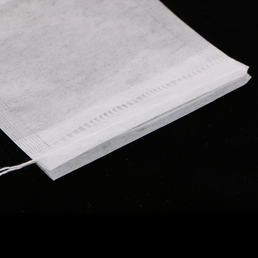 100 Pack Empty Teabags Filter Disposable Tea Infuser Drawstring Loose