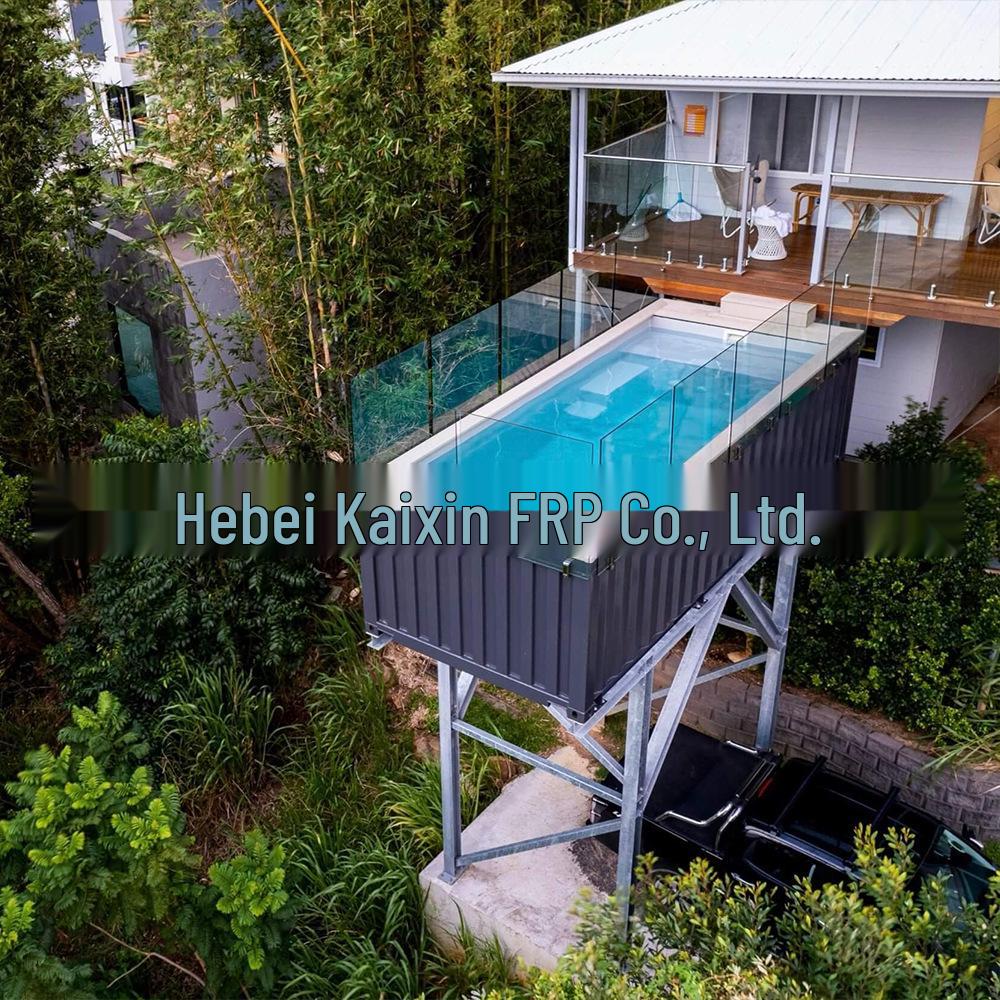 Villa Homestay Outdoor Fiberglass Container Swimming Pool with Constant Temperature Control