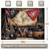 Pirate Treasure Map Tapestry - Vintage Nautical Home Decor & Party Background