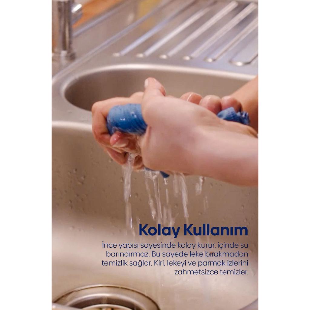 Microfiber Glass Cloth Blue