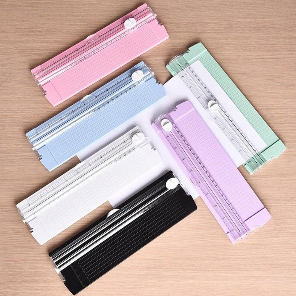 1Pcs Mini Paper Slide Cutter A4 Plastic Paper Trimmer Paper Cutting Machine for Craft Paper Card Photo Laminated Paper Scrapbook