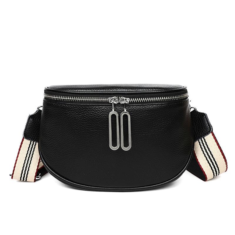 Leather women's bags autumn and winter new trendy fashion soft leather shoulder messenger bag first layer cowhide saddle bag