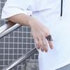 Titanium Steel Ghost Head Ring Mens Stainless Steel Punk Jewelry #7~#12