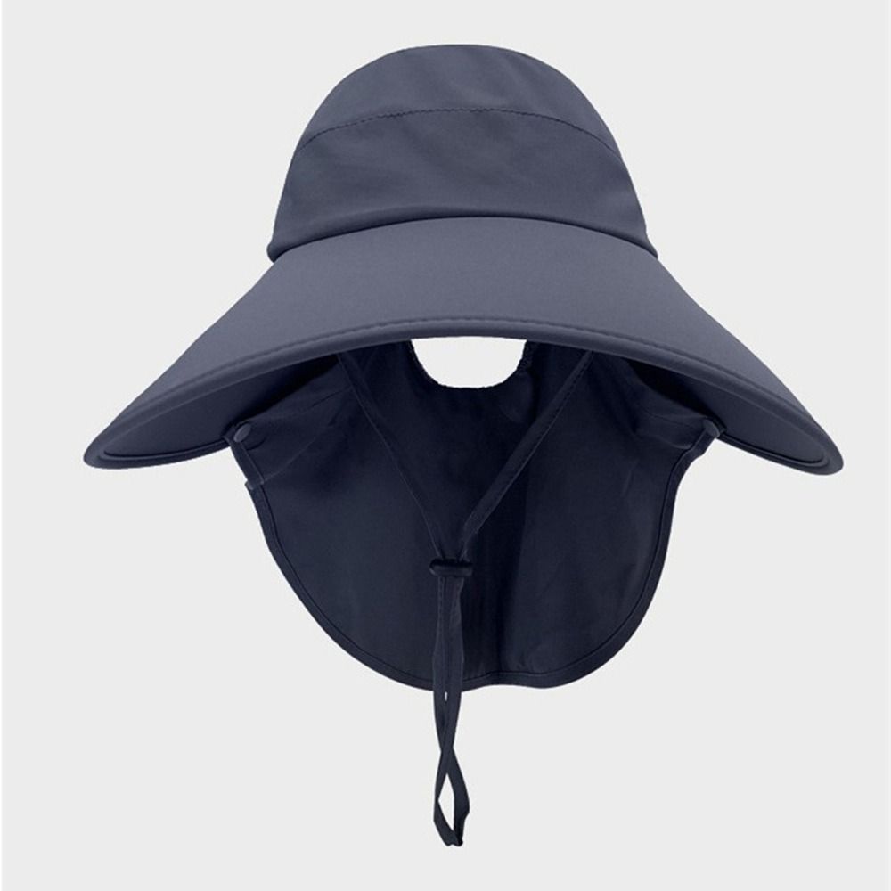 Foldable Sunscreen Cap Breathable Ponytail Hat New Shawl Cap  Summer