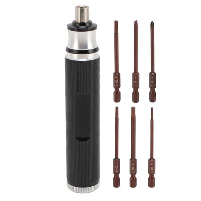 6 In 1 RC Hex Screwdriver Set 1.5 2.0 2.5 3.0mm Slotted Screwdriver Metal RC Tool Set for E REVO