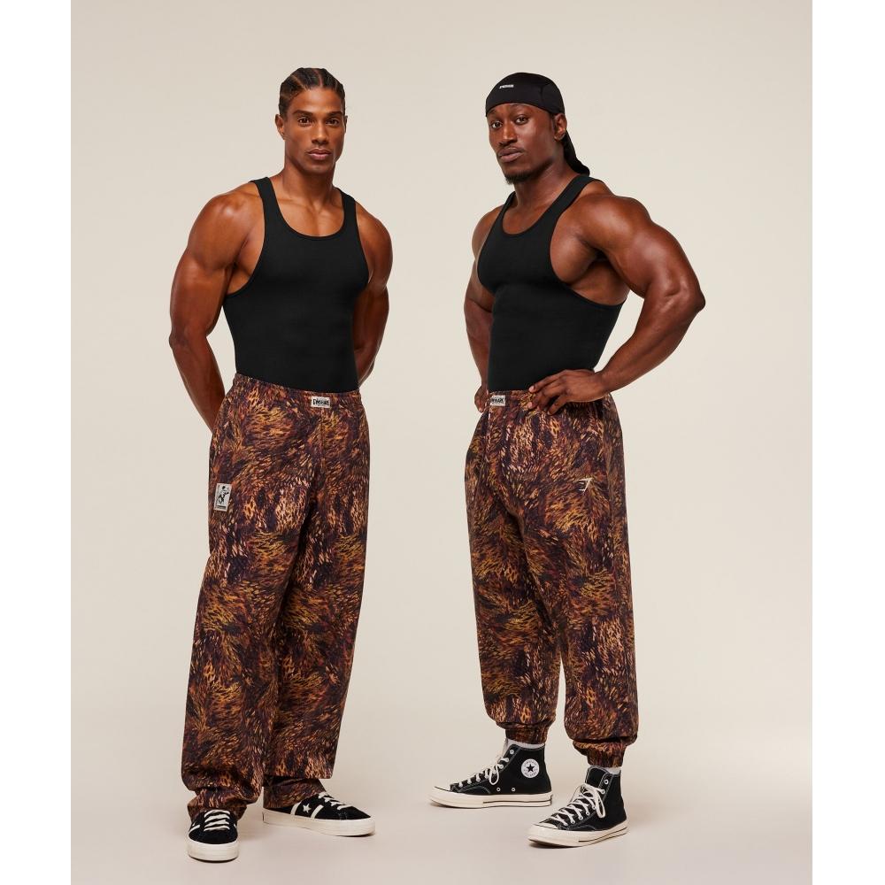 Gymshark Straight Leg Pumper Pants Spiced Brown A4b8b Nc86