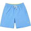 Polo Solid Color Pony Embroidered Elastic Waist Drawstring Casual Shorts Men Shorts Light-Blue 710905989-001