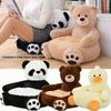 Small Panda Cartoon Sofa Chair Soft Cartoon Lazy Sofa Cover  For Boys and Girls